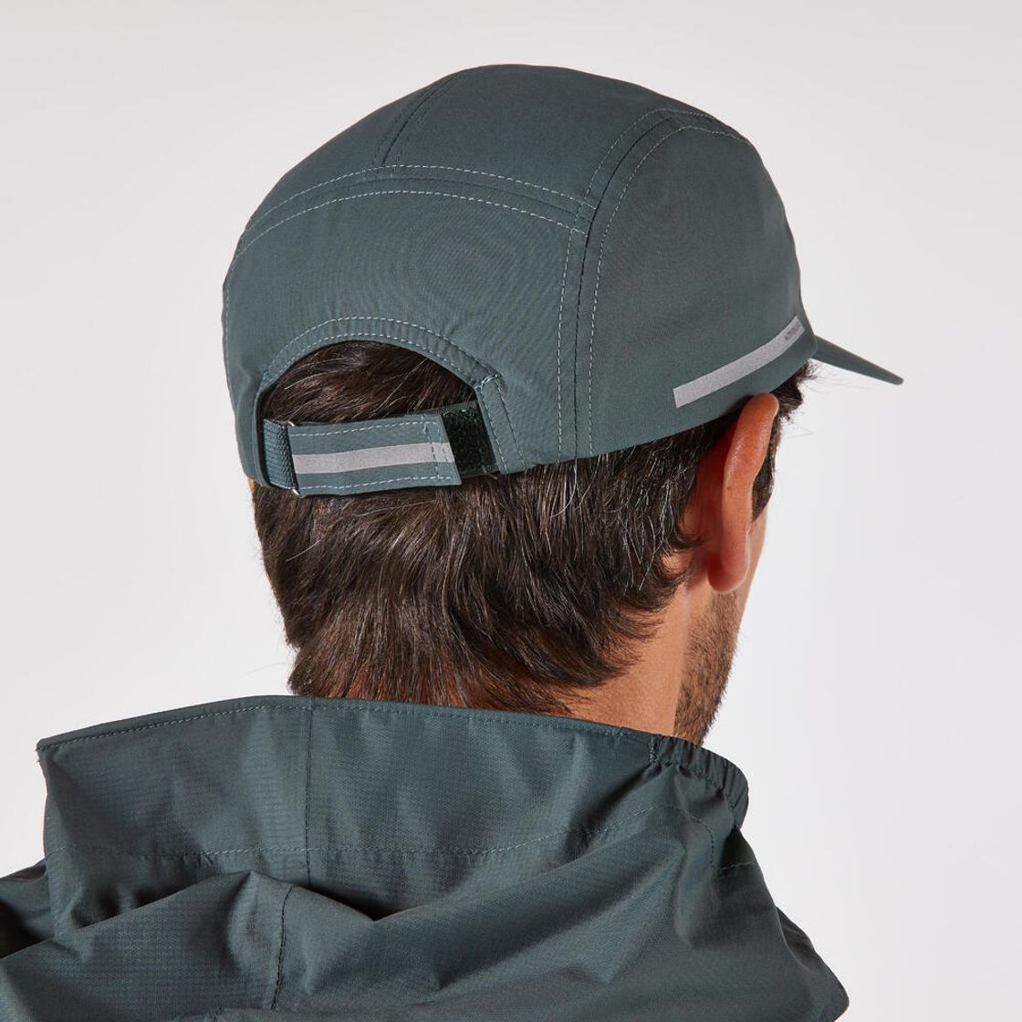 데카트론 러닝 5패널 발수 캡 모자 스모크 그린(DECATHLON Running 5-Panel Water-Repellent Cap Smoked Green) - 4