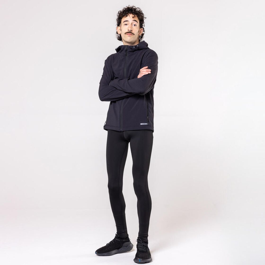 데카트론 남성 러닝 타이츠 런 웜 100 블랙(DECATHLON Men's Running Tights Run Warm 100 Black) - 3