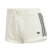 (W) Adidas Knitted Crochet Shorts Off White - KR Sizing