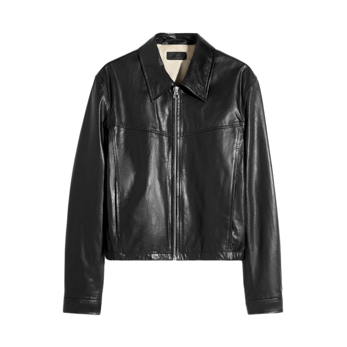 르메르 페이퍼 카우 레더 바이커 블루종 블랙(Lemaire Paper Cow Leather Biker Blouson Black) - 1