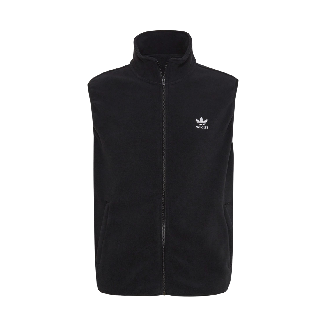HK7392 Adidas Adicolor 3-Stripes Fleece Vest Black - KR Sizing