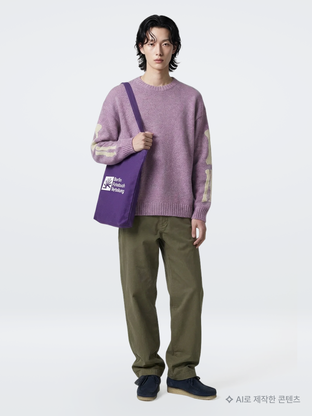 Supreme Box Logo Hooded Sweatshirt Dark Purple - 23FW, Stussy Washed Canvas Big OL' Jean Brown 착용 스타일 - 3