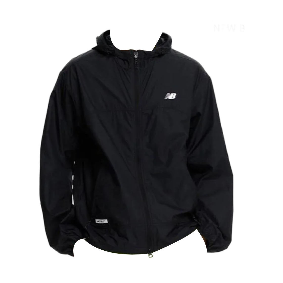 뉴발란스 에센셜 스몰 로고 경량 윈드브레이커 블랙(New Balance Essential Small Logo Lightweight Windbreaker Black) - 1