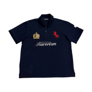 Flavorism Red Horse Pique Shirt Navy