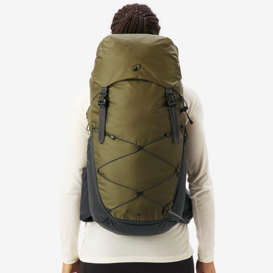 데카트론 하이킹 백팩 38L MH900 골든 올리브 그린(DECATHLON Hiking Backpack 38L MH900 Golden Olive Green) - 2