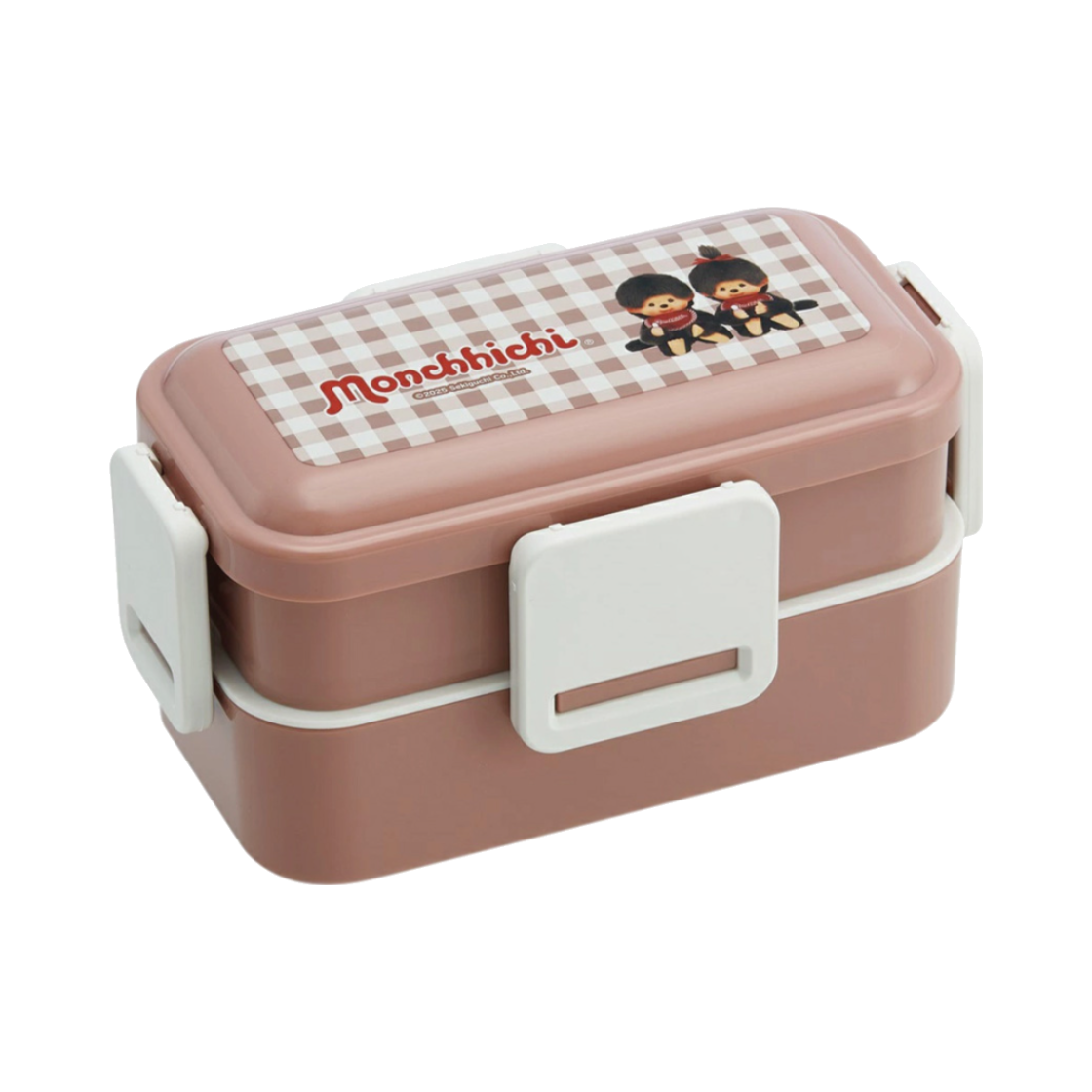 몬치치 스케이터 몬치치 돔형 2단 런치 도시락 600ML(Monchhichi Skater Monchhichi 2Tier Lunch Box 600ML)