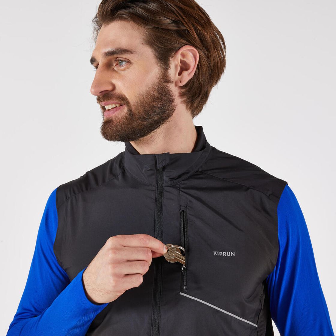 데카트론 남성 러닝 윈드 베스트 런 500 스모크 블랙(DECATHLON Men's Running Wind Vest Run 500 Smoke Black) - 6