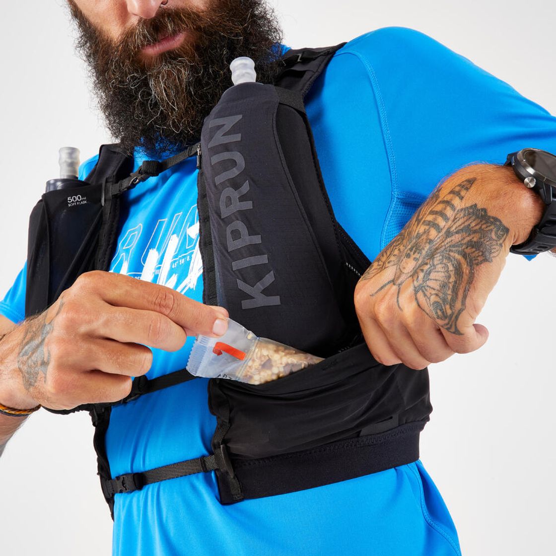 데카트론 경량 트레일 러닝 조끼 5L 그라파이트 그레이(DECATHLON Lightweight Trail Running Vest 5L Graphite Grey) - 7