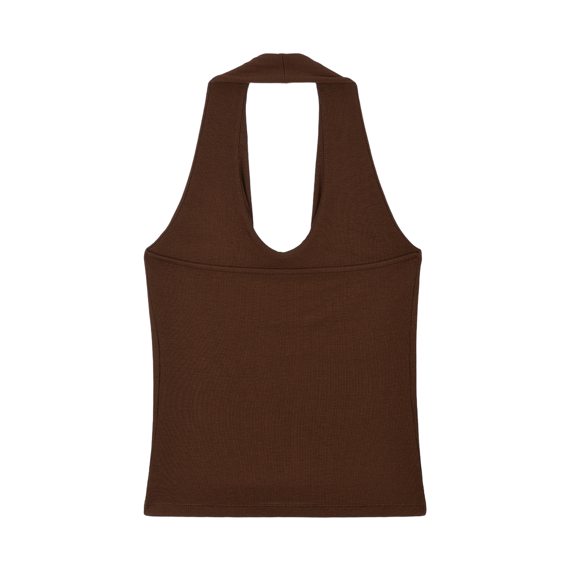 디야니 드레이프 홀터 탑(DHYANI Drape Halter Top (Brick Brown))