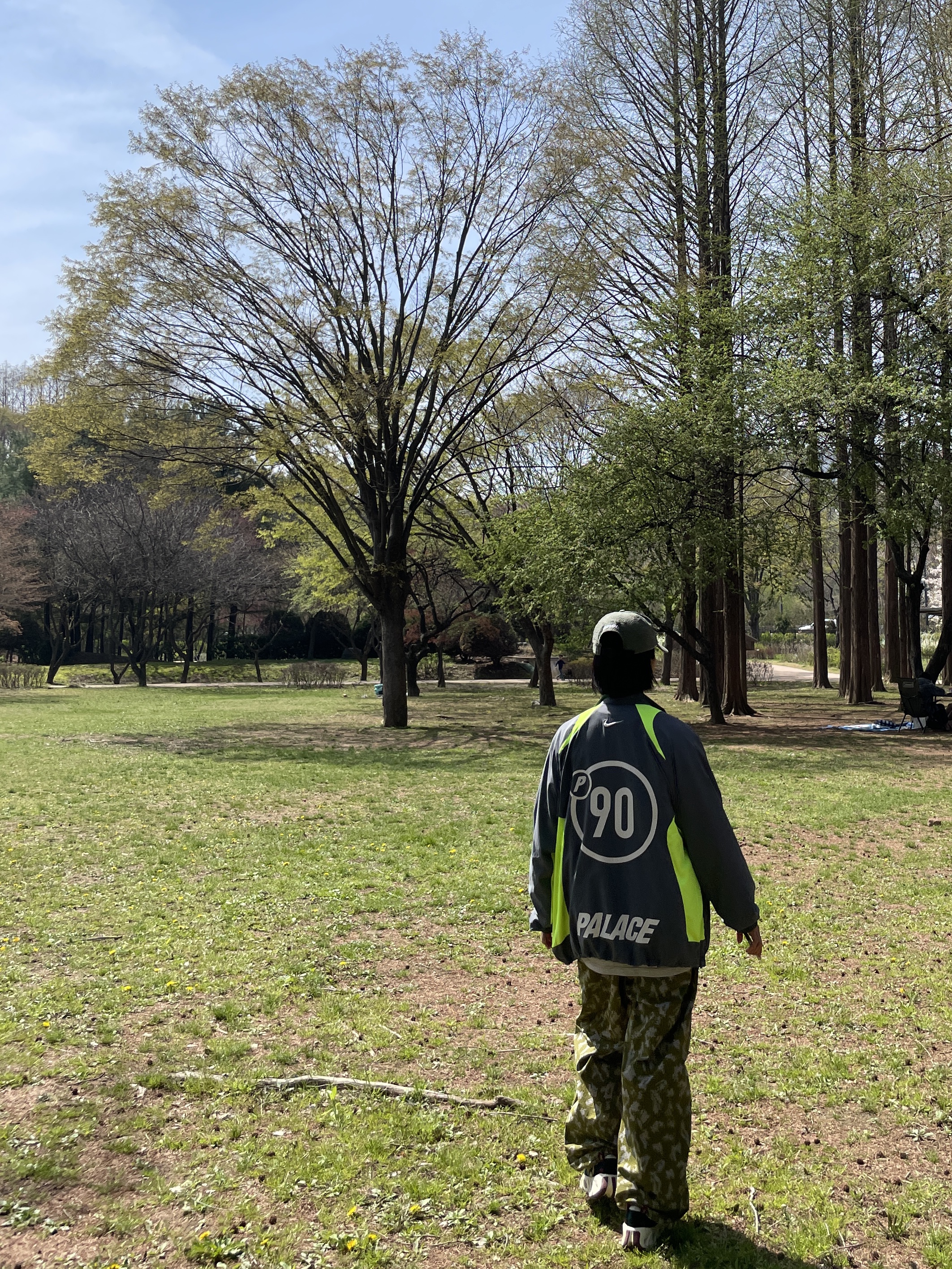 Palace x Nike Total P90 Track Jacket Grey - 25FW 착용 스타일