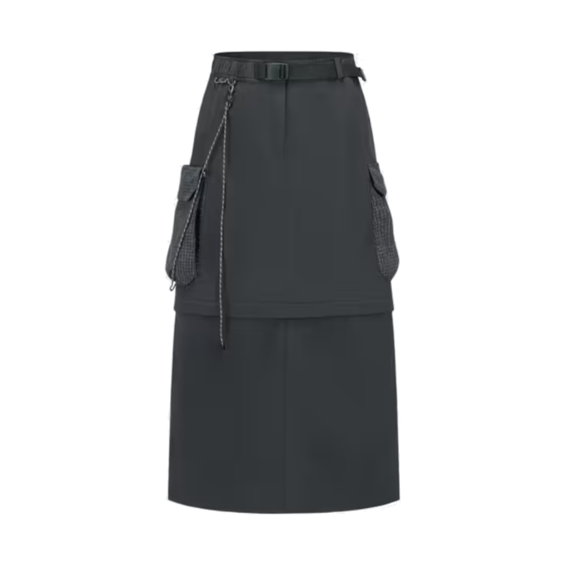 데카트론 여성 하이킹 투인원 집오프 스커트 NH900 카본 그레이(DECATHLON Women's Hiking 2-in-1 Zip-off Skirt NH900 Carbon Grey)