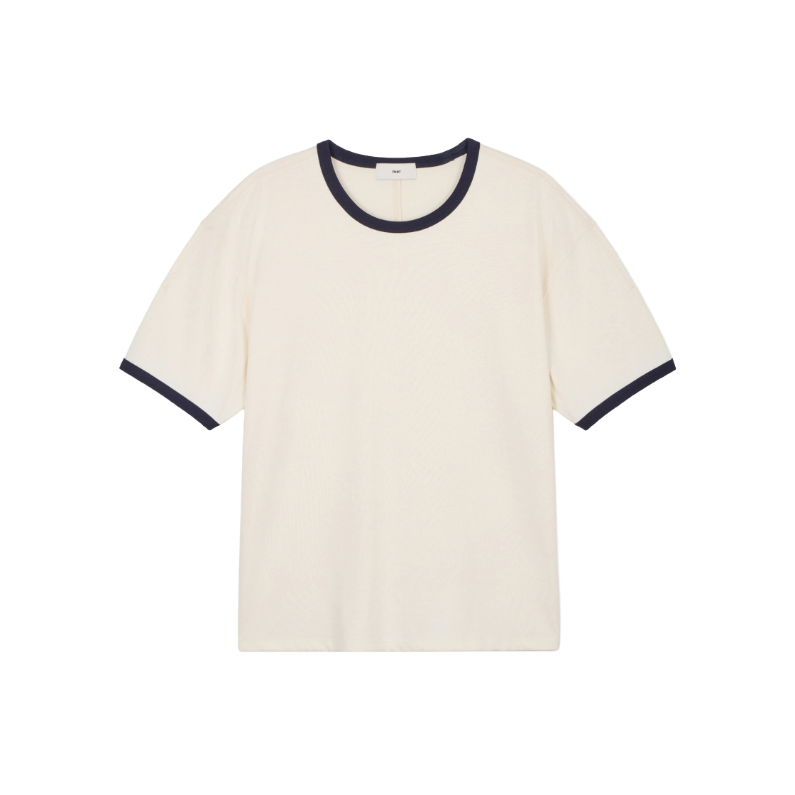티엔지티 크롭 링거 티셔츠 크림(TNGT Cropped Ringer Tee Cream)