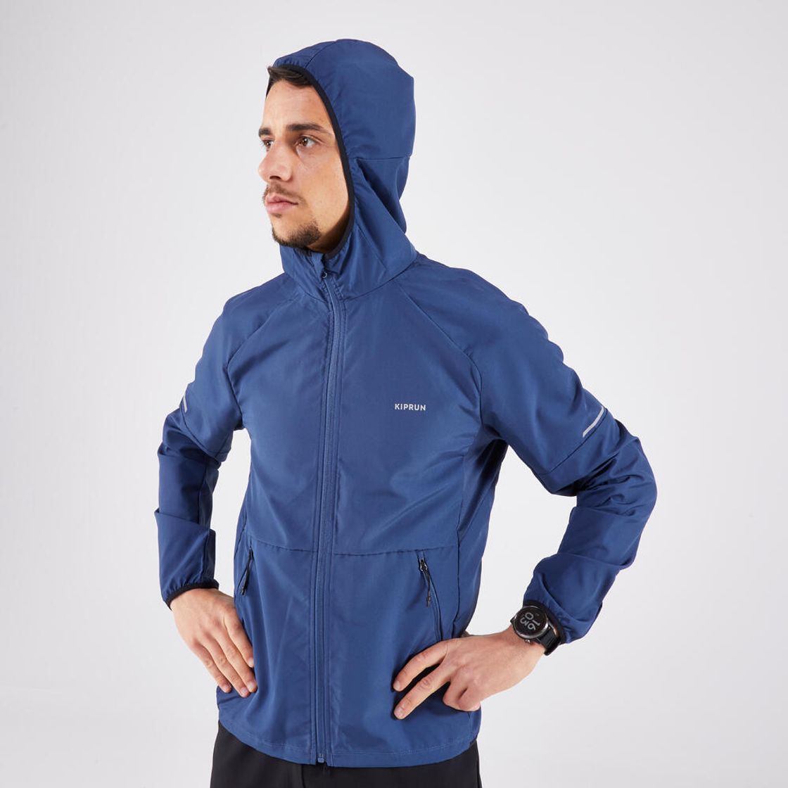 데카트론 남성 러닝 윈드 재킷 런 100 어비스 블루(DECATHLON Men's Running Wind Jacket Run 100 Abyss Blue) - 3
