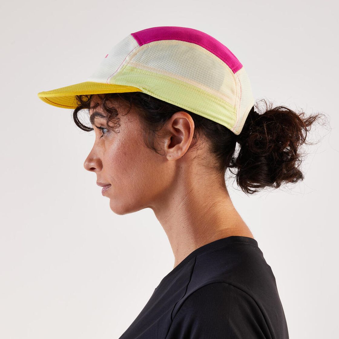 데카트론 러닝 5패널 캡 모자 바닐라 옐로우(DECATHLON Running 5-Panel Cap Vanilla Yellow) - 4