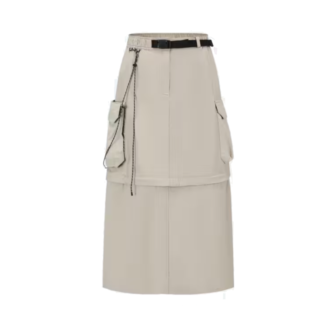 데카트론 여성 하이킹 투인원 집오프 스커트 NH900 루나 베이지(DECATHLON Women's Hiking 2-in-1 Zip-off Skirt NH900 Lunar Beige) - 1