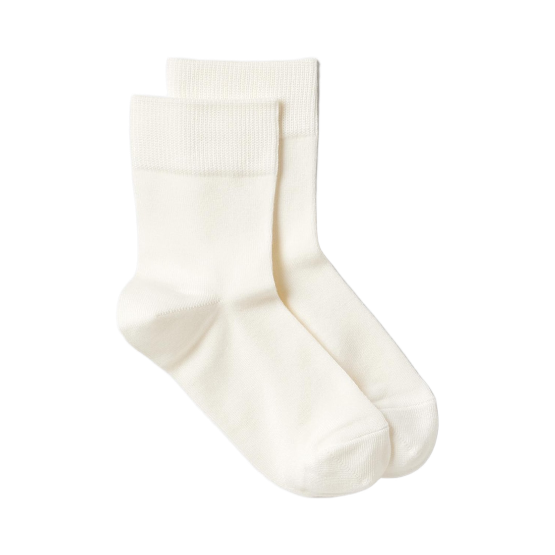 480717-00 (W) Uniqlo Crew Relaxed Heattech Socks White