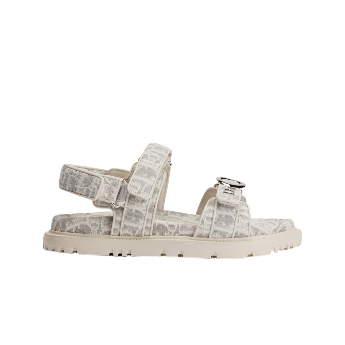 (W) 디올 마이 디올 샌들 디올 오블리크 자카드 화이트 그레이((W) Dior My Dior Sandals Dior Oblique Jacquard White Gray) - 1