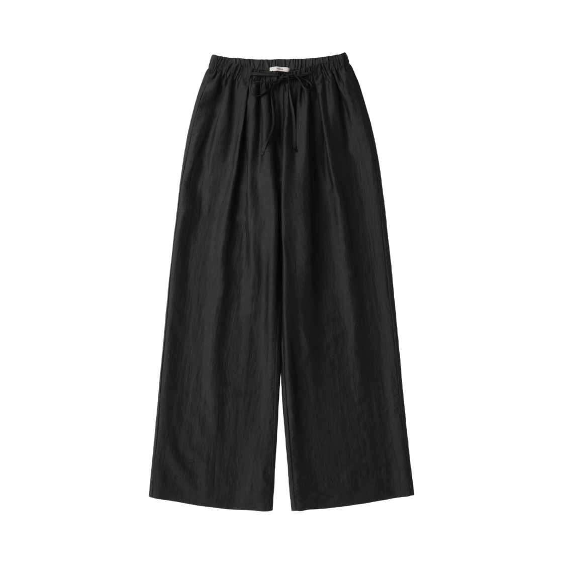 에토아 시어 턱 밴딩 팬츠 블랙(aetoa Sheer Tuck Banding Pants Black)