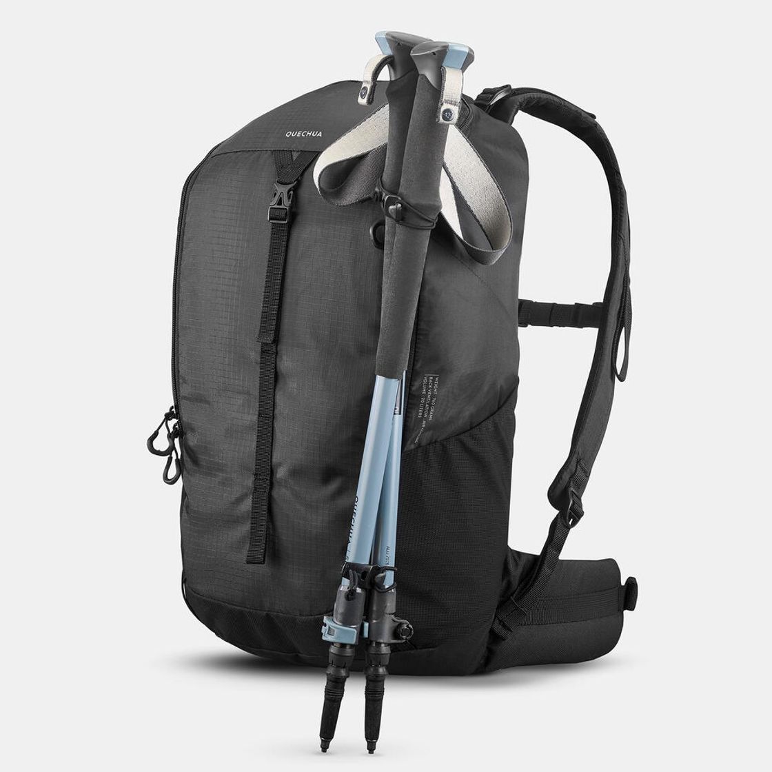 데카트론 등산 백팩 20L MH100 스모크 블랙(DECATHLON Hiking Backpack 20L MH100 Smoked Black) - 5