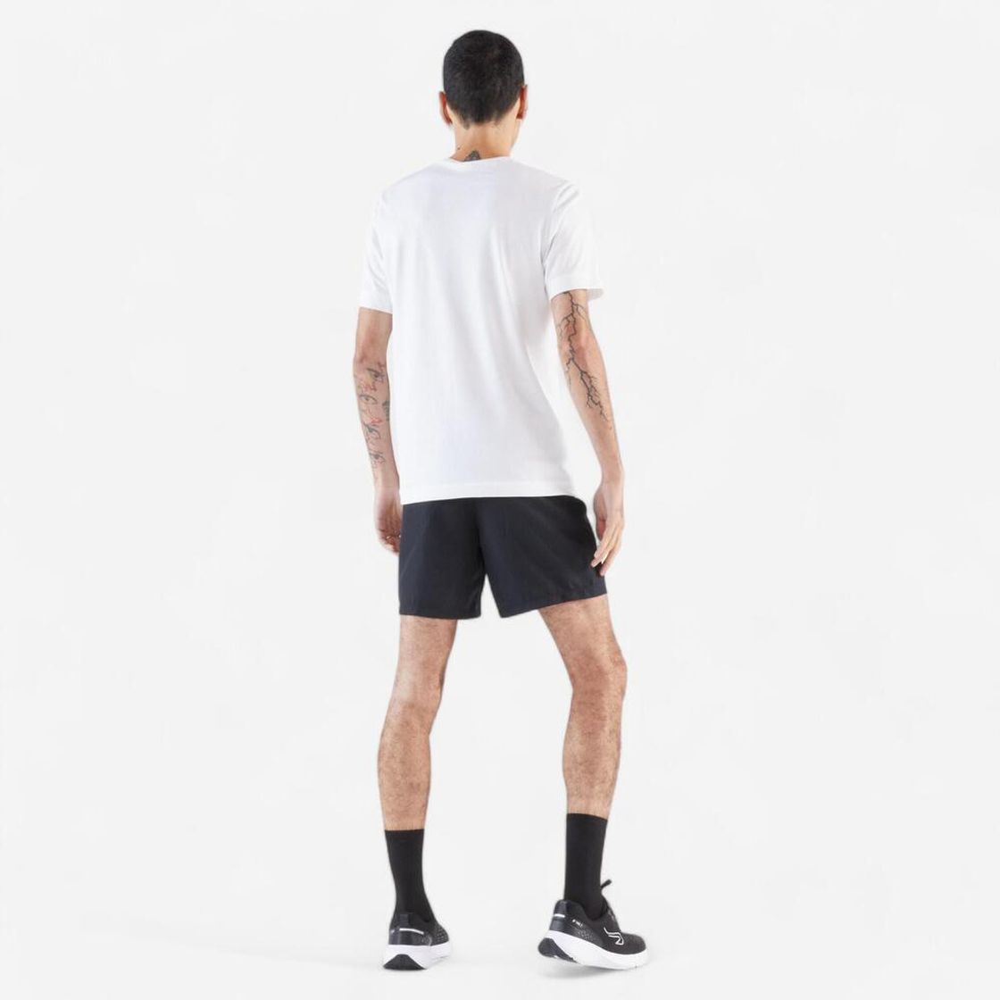 데카트론 남성 7인치 러닝 쇼츠 런 드라이 100 스모크 블랙(DECATHLON Men's 7" Running Shorts Run Dry 100 Smoke Black) - 9