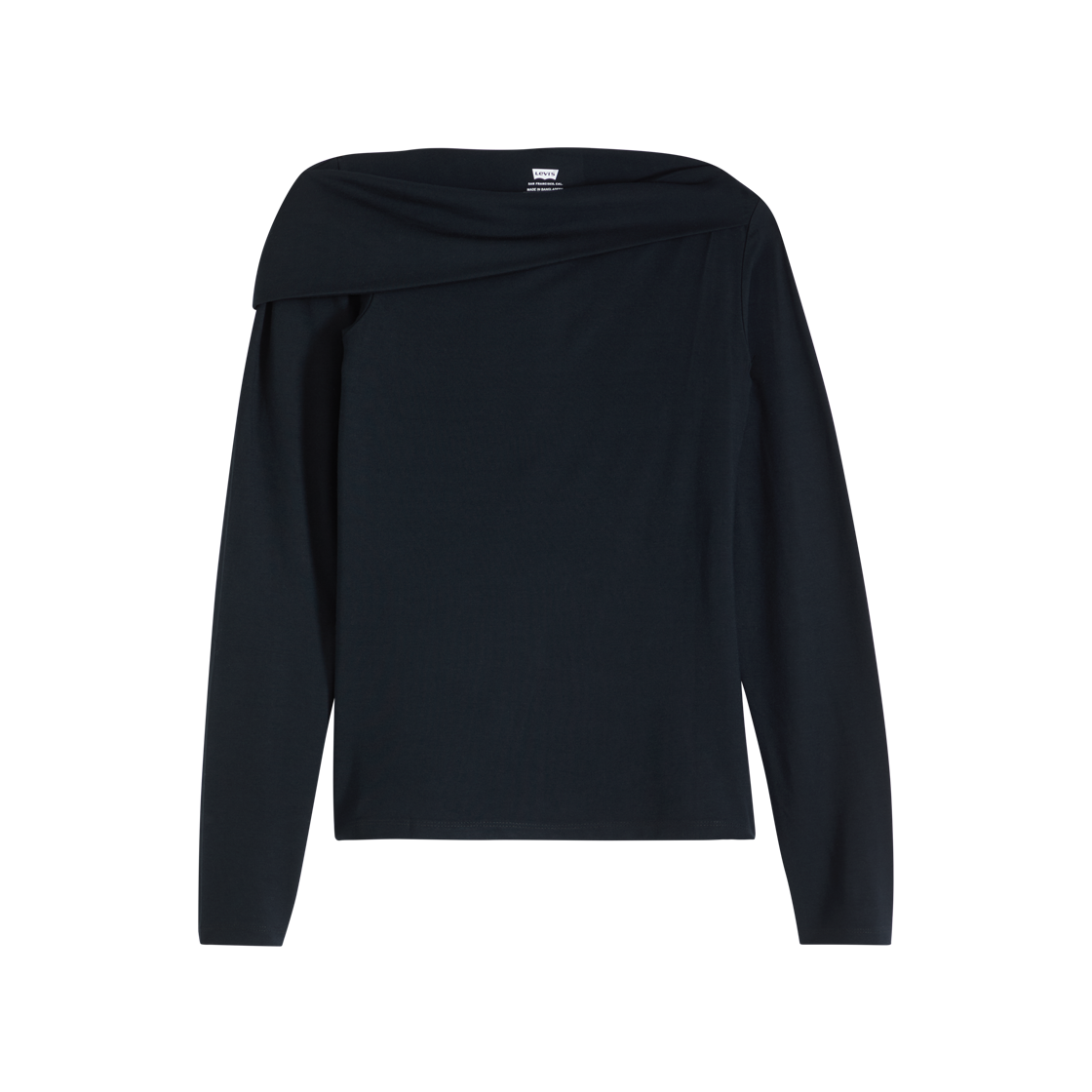 리바이스 클라라 오프숄더 롱슬리브 탑 블랙(Levi's Clara Off Shoulder Long-Sleeve Top Black) - 1