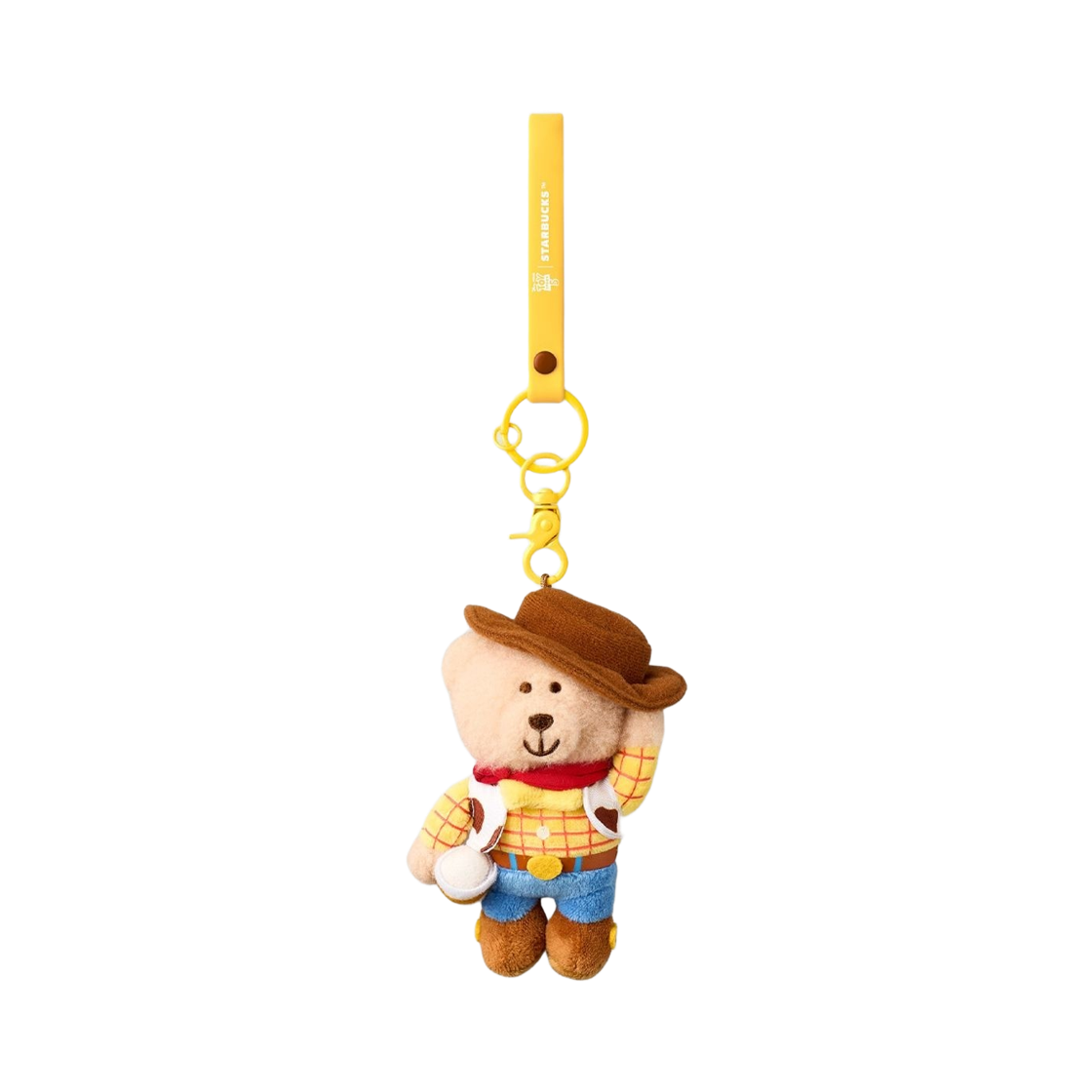 스타벅스 x 토이 스토리 5 MD 우디 베어리스타 키체인 옐로우(Starbucks x Toy Story 5 MD Woody Bearista Keychain Yellow)