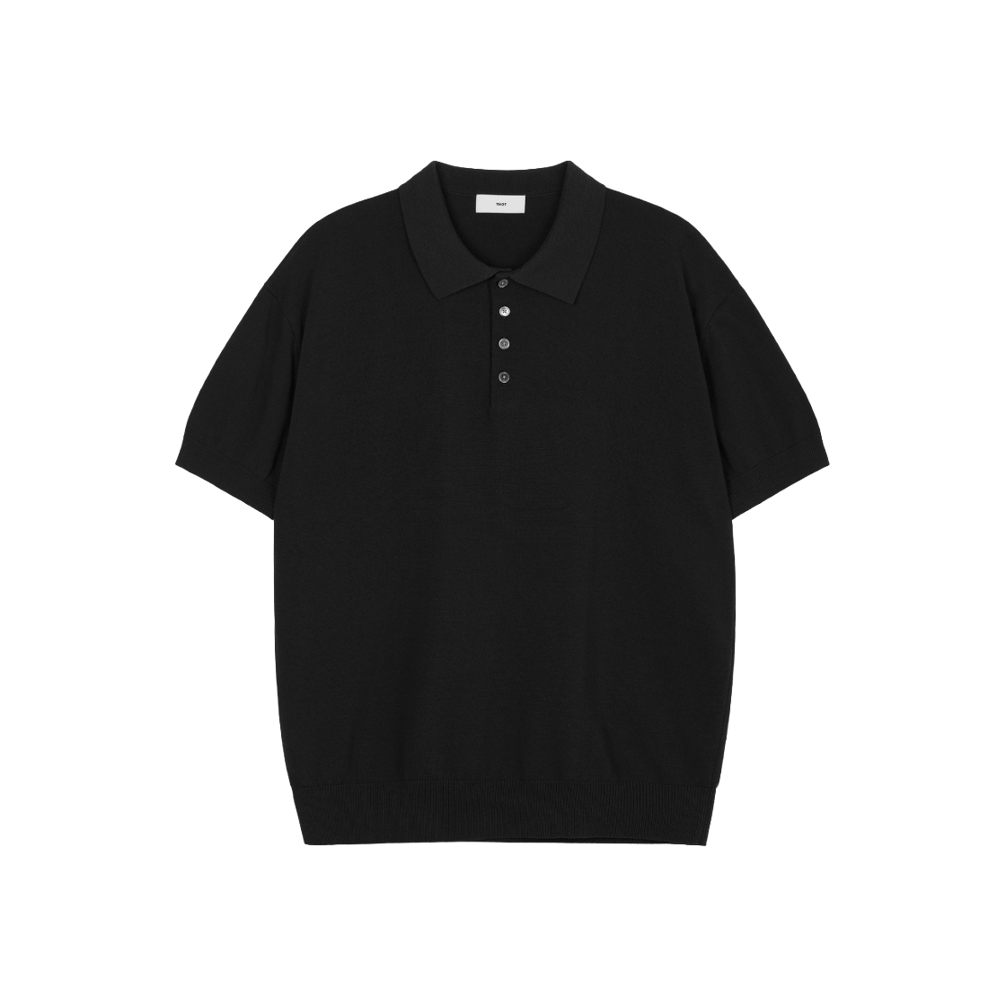 티엔지티 하드 트위스트 워셔블 폴로 니트 블랙(TNGT Hard Twist Washable Polo Knit Black)