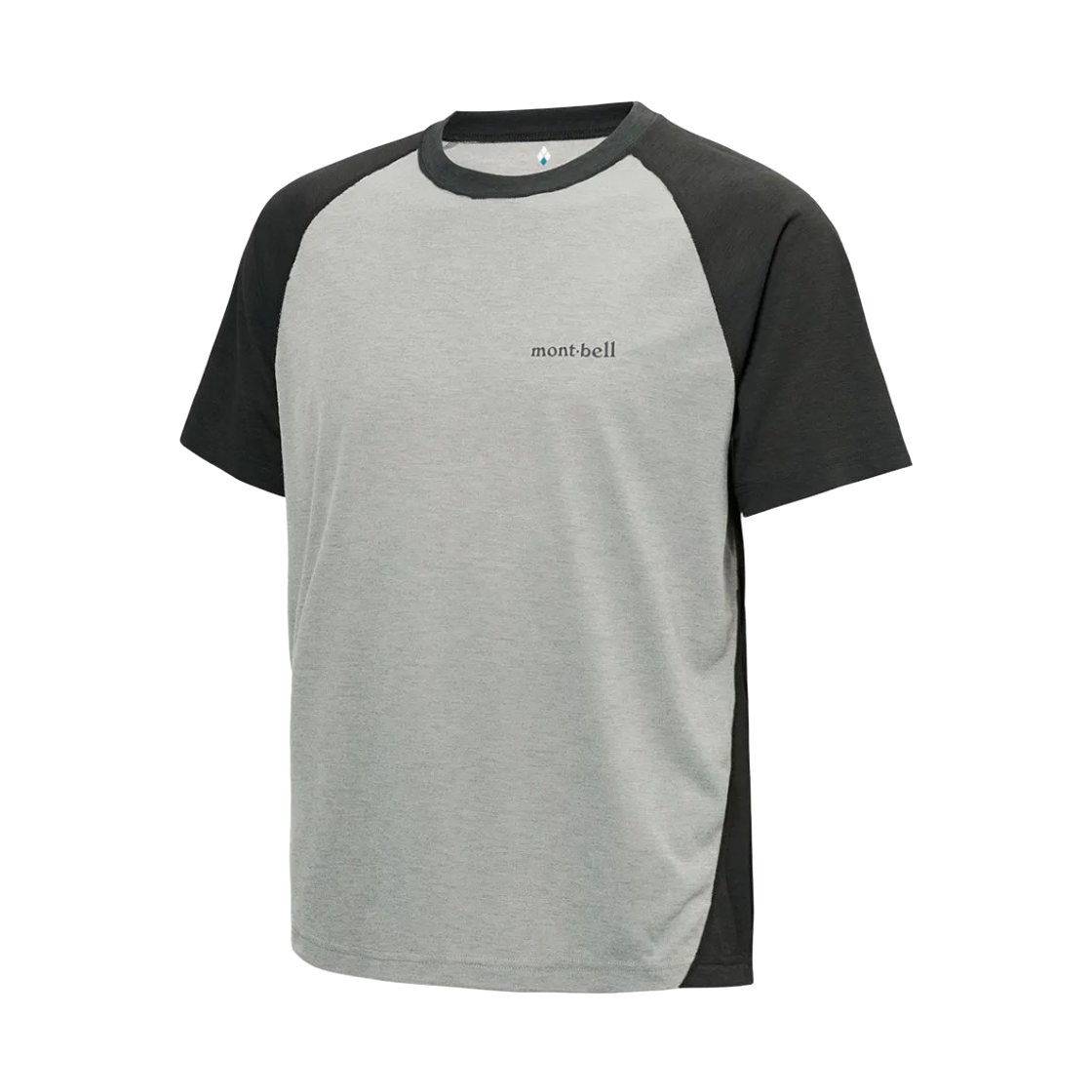 1114691 Montbell Wickron Raglan T-Shirt Light Gray