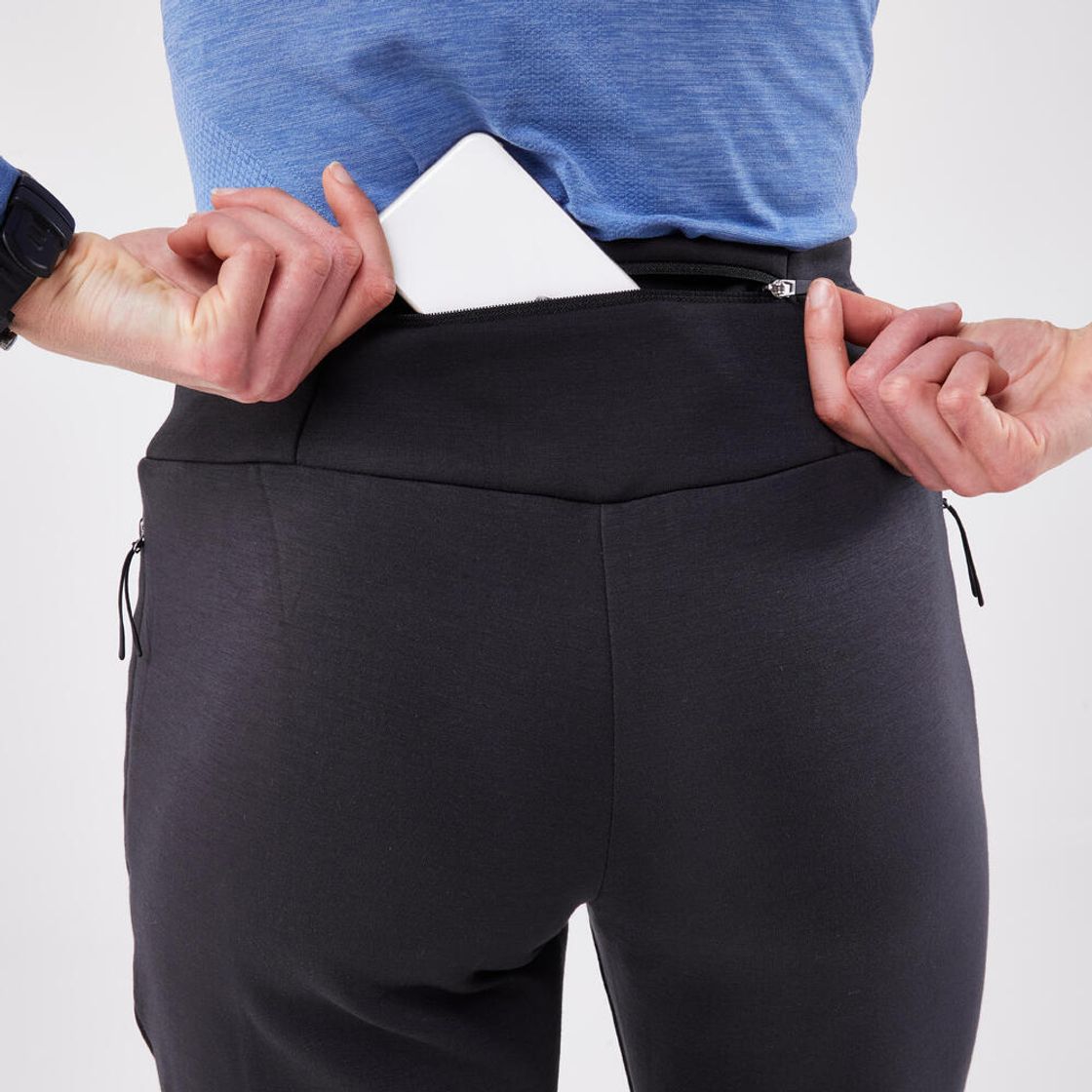 데카트론 여성 러닝 바지 런 웜 500 스모크 블랙(DECATHLON Women's Running Trousers Run Warm 500 Smoke Black) - 5