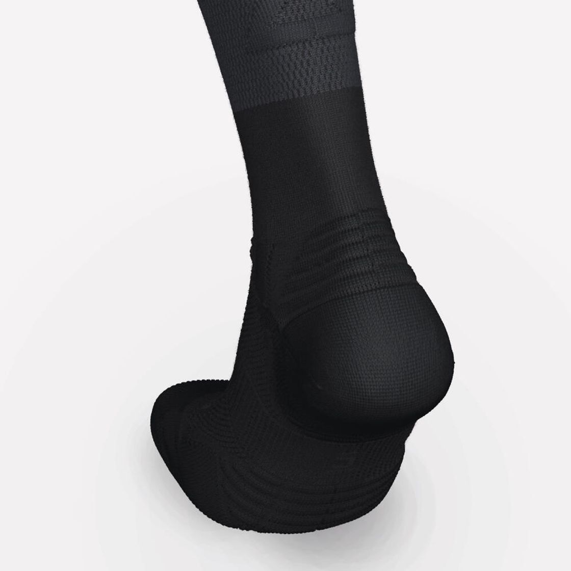 데카트론 러닝 카프 컴프레션 양말 1켤레 500 블랙(DECATHLON Running Calf Compression Socks 1 Pair 500 Black) - 4