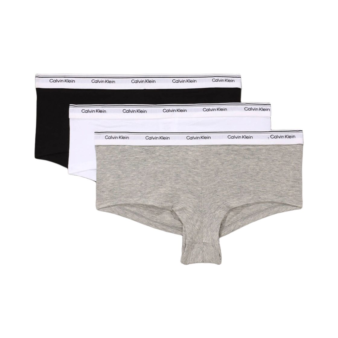 (W) 캘빈 클라인 코튼 모달 밸런스 3팩 보이쇼츠 멀티컬러((W) Calvin Klein Cotton Modal Balance 3-pack Boyshorts Multicolor) - 1