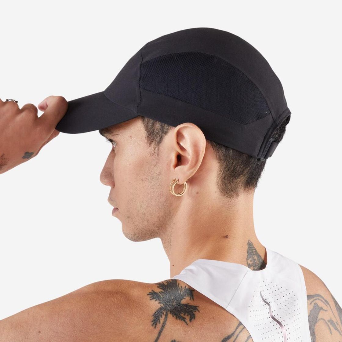 데카트론 러닝 캡 모자 V2 스모크 블랙(DECATHLON Running Cap V2 Smoked Black) - 4