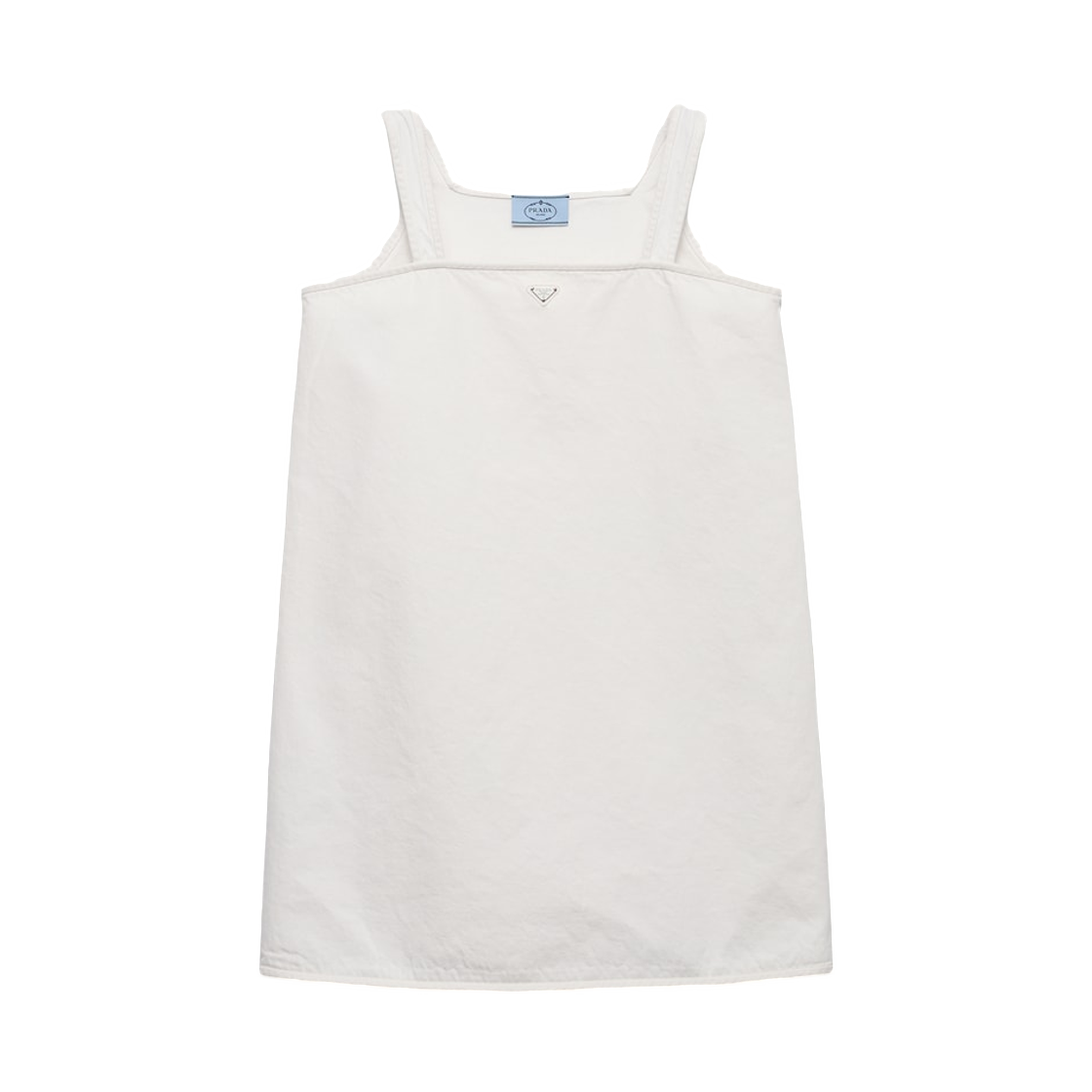 GFA147-1954-F01CD (W) Prada Old Denim Mini-Dress White