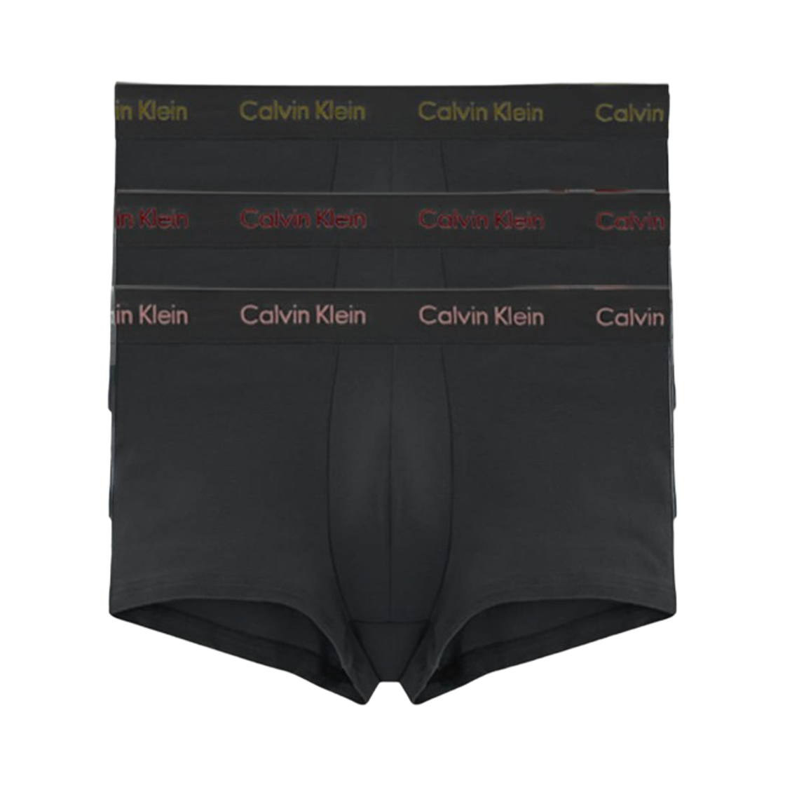 NB2614951 Calvin Klein Cotton Stretch 3-pack Low Rise Trunk Black