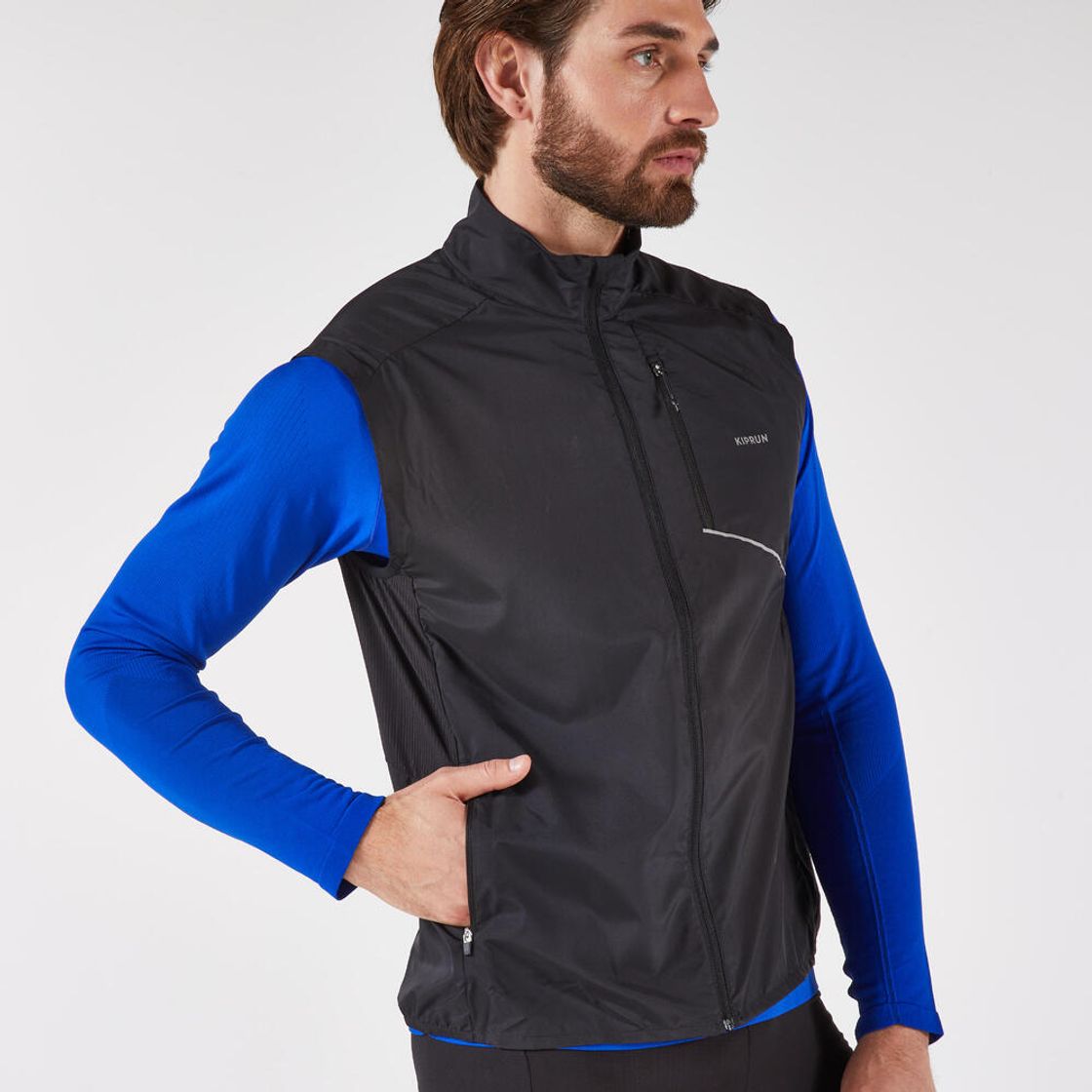 데카트론 남성 러닝 윈드 베스트 런 500 스모크 블랙(DECATHLON Men's Running Wind Vest Run 500 Smoke Black) - 8