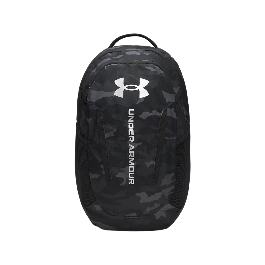 언더아머 UA 허슬 6.0 백팩 블랙 메탈릭 실버(Under Armour UA Hustle 6.0 Backpack Black Metallic Silver) - 1