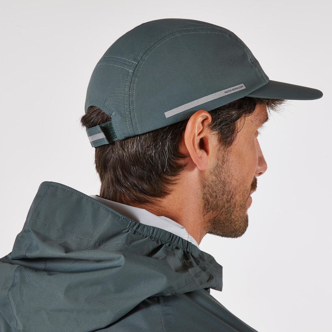 데카트론 러닝 5패널 발수 캡 모자 스모크 그린(DECATHLON Running 5-Panel Water-Repellent Cap Smoked Green) - 3