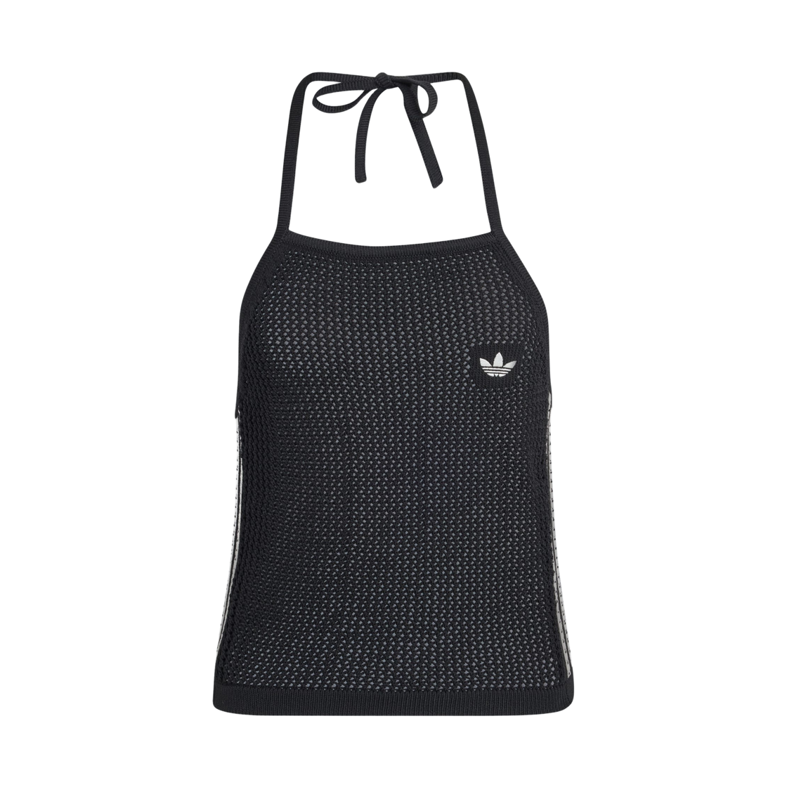 KE0199 (W) Adidas Originals Knitted Crochet Top Black - KR Sizing