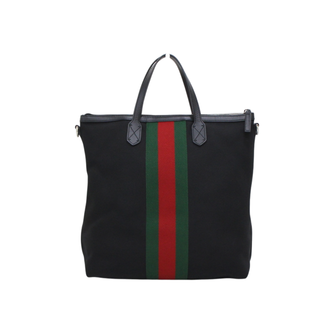 ITDJMQDMSMS7 Gucci 619751 Web Techno Stripe Unisex Tote & Shoulder Bag
