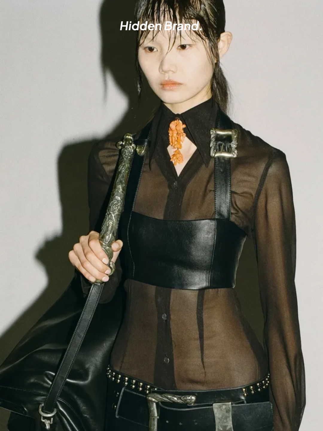 Enfants Riches Deprimes Violator Jacket Black, Enfants Riches Deprimes Distressed Raw Hem Leather Flare Jeans Black Sand 착용 스타일 - 8
