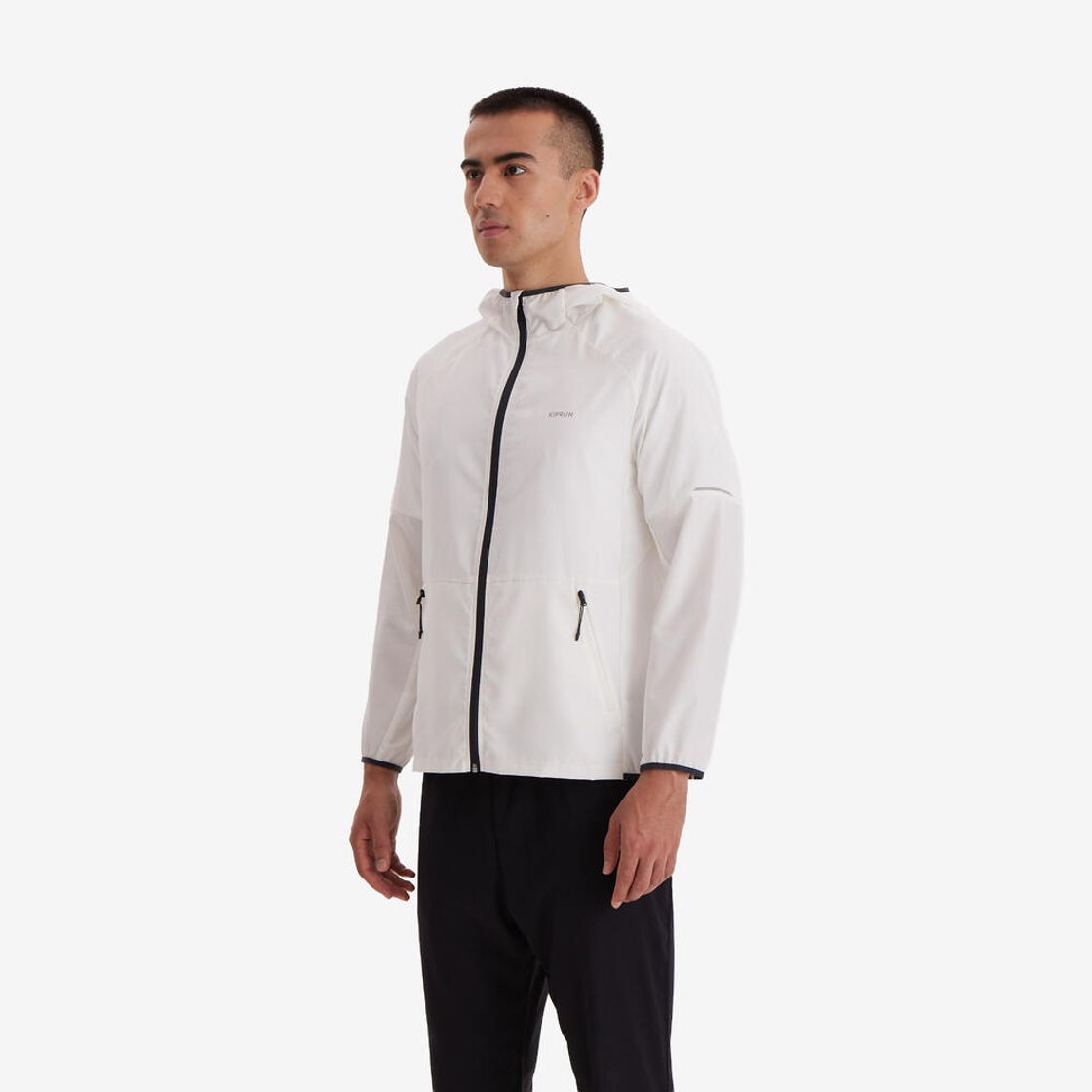 데카트론 남성 러닝 윈드 자켓 런 100 코튼 화이트(DECATHLON Men's Running Wind Jacket Run 100 Cotton White) - 2