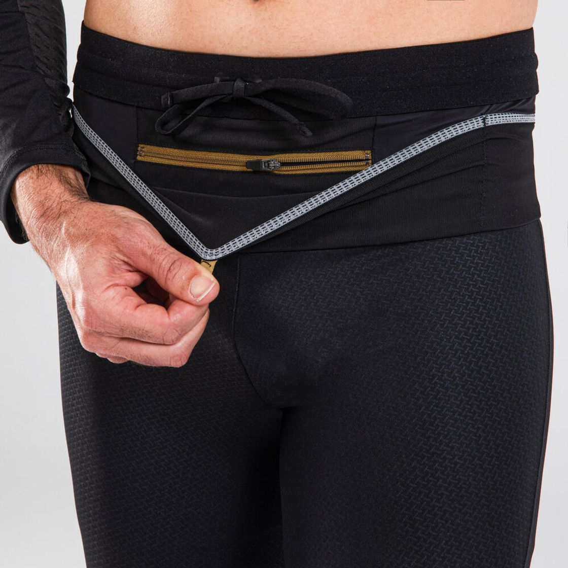 데카트론 남성 트레일 러닝 타이츠 런 드라이 900 블랙(DECATHLON Men's Trail Running Tights Run Dry 900 Black) - 5