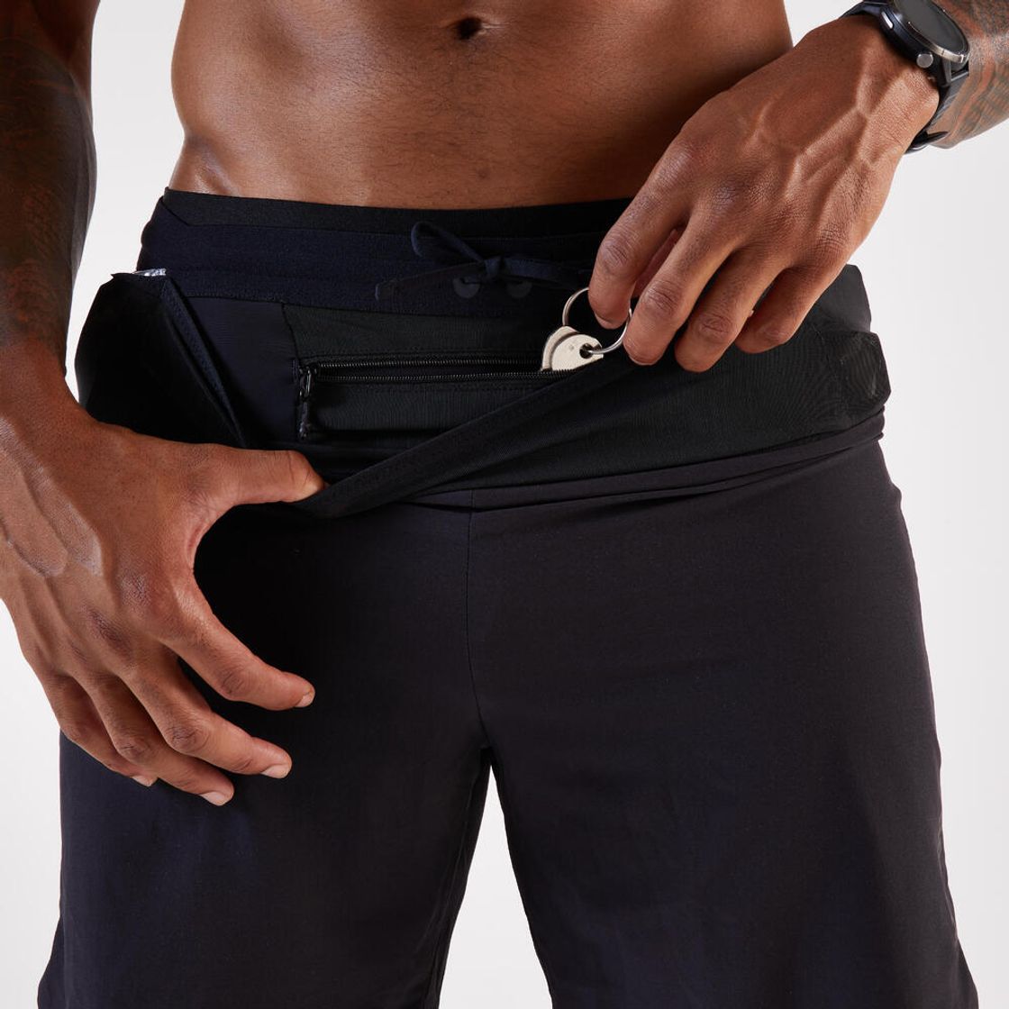 데카트론 남성 9인치 트레일러닝 투인원 쇼츠 런 울트라 900 스모크 블랙(DECATHLON Men's 9" Trail Running 2-in-1 Shorts Run Ultra 900 Smoke Black) - 4