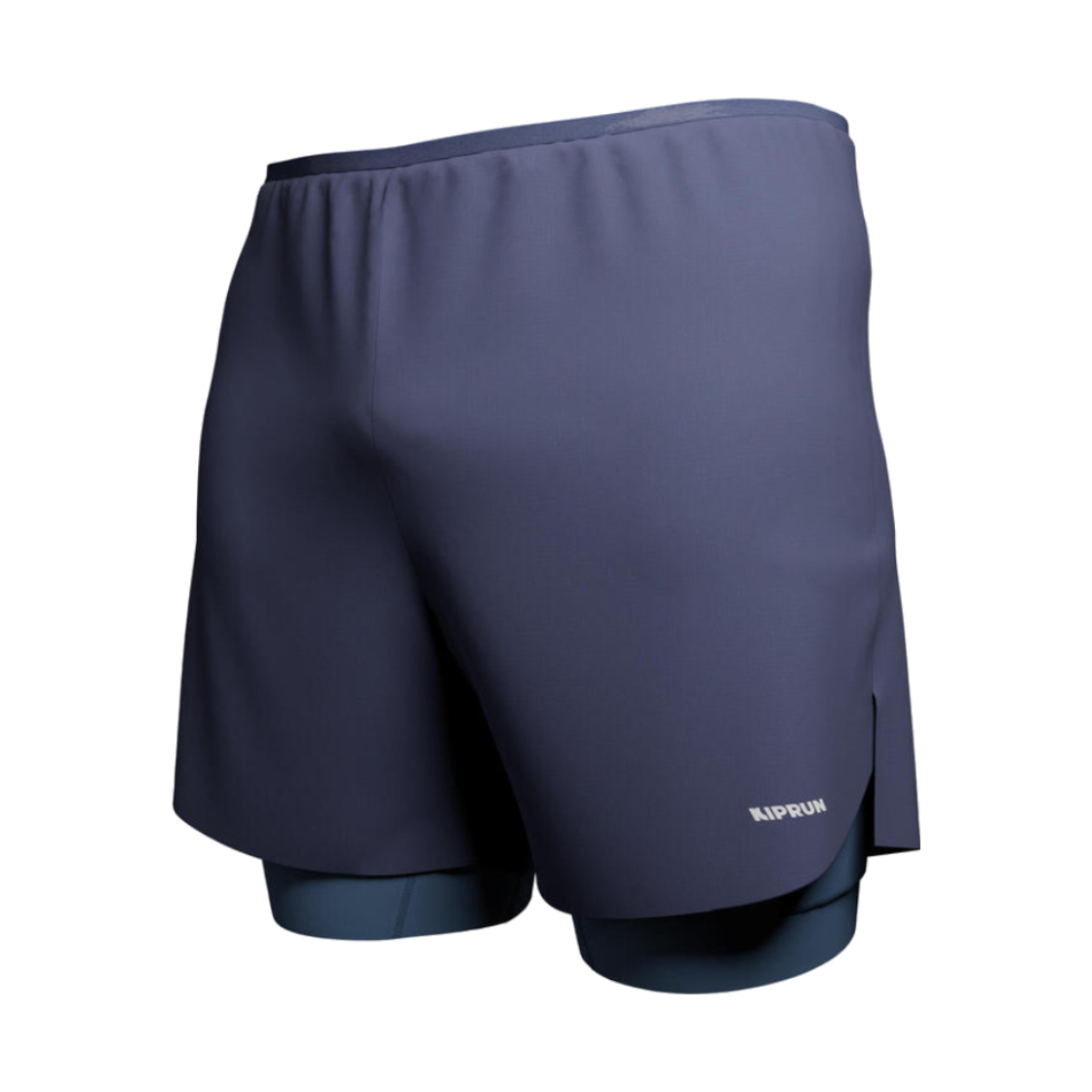 데카트론 남성 5인치 러닝 투인원 쇼츠 런 500 스틸 블루(DECATHLON Men's 5" Running 2-in-1 Shorts Run 500 Steel Blue)