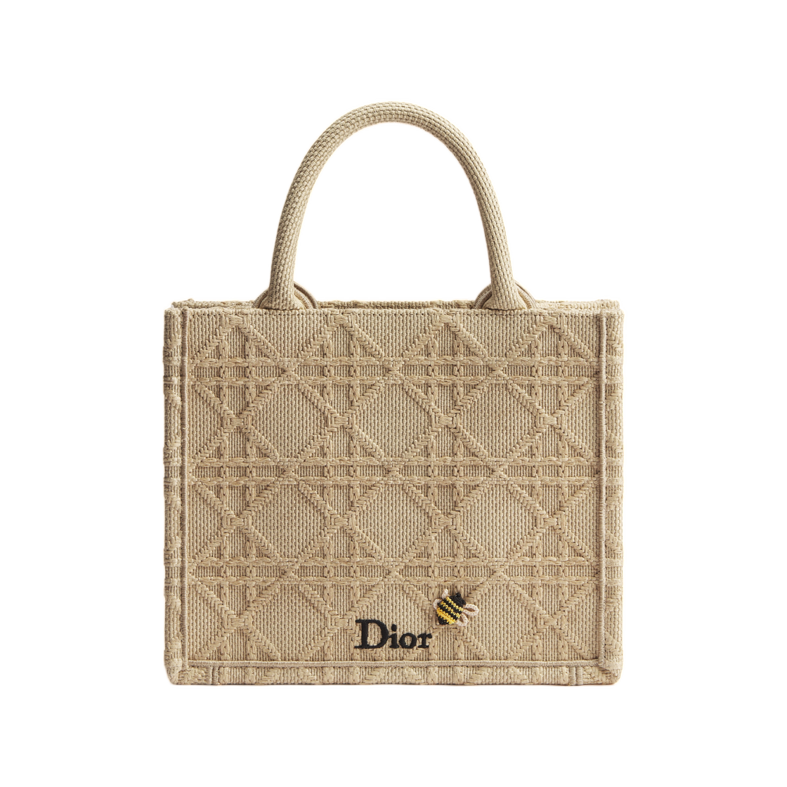 디올 북 토트 스트랩 백 스몰 라피아 이펙트 까나쥬 자수 내츄럴(Dior Book Tote Strap Bag Small Raffia Effect Cannage Embroidery Natural)