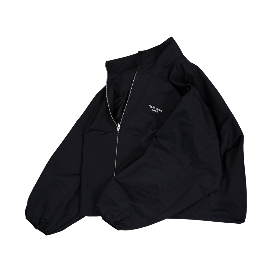 언더마이카 무.177 클래식 로고 벌룬 윈드브레이커 집업 블랙(Undermycar Mu.177 Classic Logo Balloon Windbreaker Zip-up Black) - 4