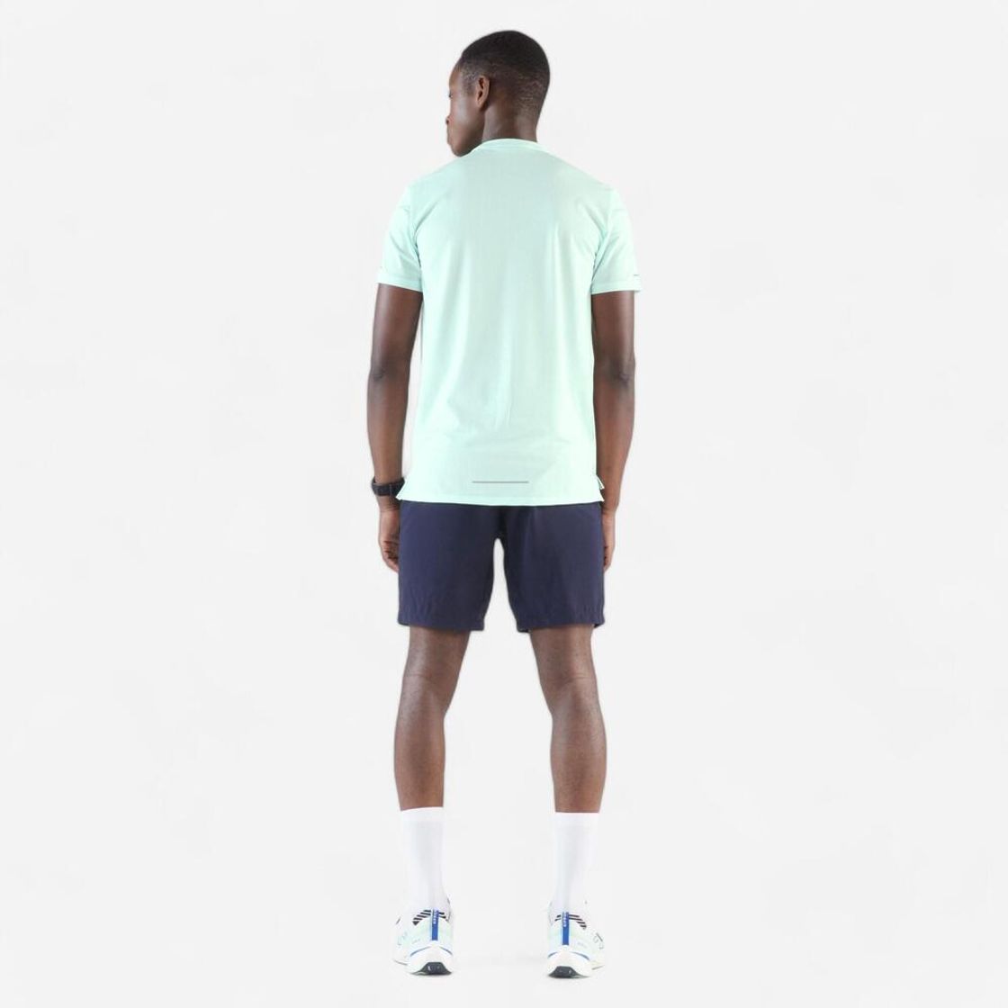 데카트론 남성 8인치 러닝 경량 쇼츠 런 드라이 플러스 500 아스팔트 블루(DECATHLON Men's 8" Running Lightweight Shorts Run Dry Plus 500 Asphalt Blue) - 6