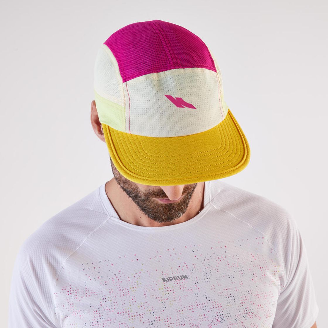 데카트론 러닝 5패널 캡 모자 바닐라 옐로우(DECATHLON Running 5-Panel Cap Vanilla Yellow) - 3