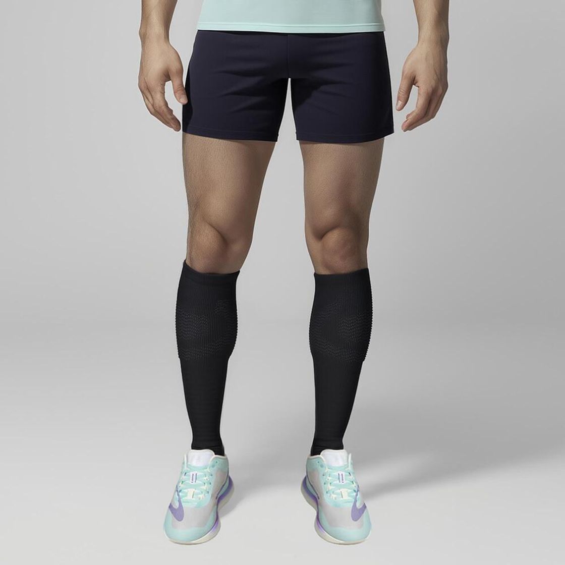데카트론 남성 6인치 러닝 쇼츠 컴포트 500(브리프 내장) 스모크 블랙(DECATHLON Men's 6" Running Shorts Comfort 500 (Built-in Briefs) Smoke Black) - 3