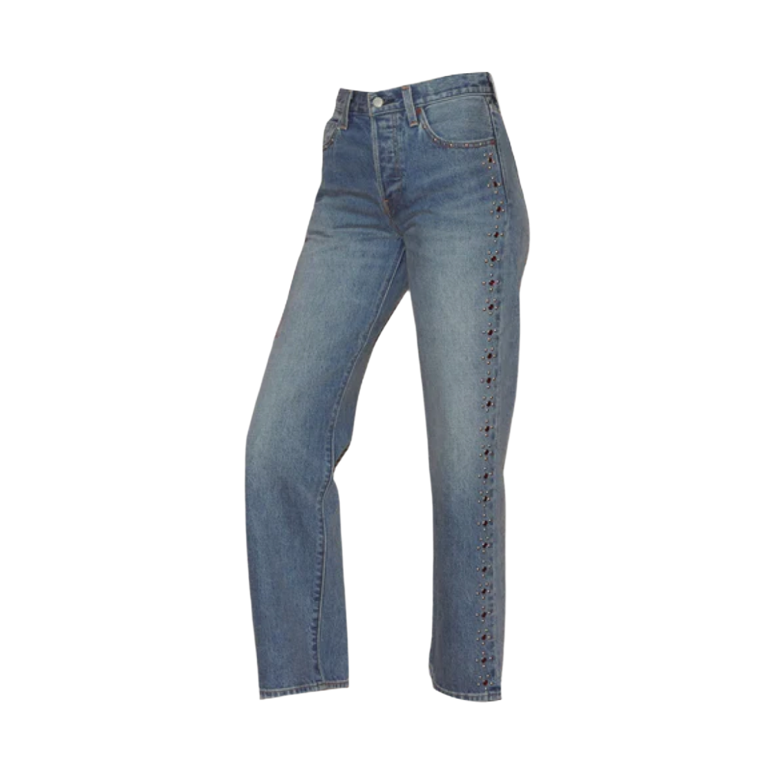 리바이스 x 보디 잼스톤 배럴 레이서 진 라이트 워시(Levi's x Bode Gemstone Barrel Racer Jeans Light Wash) - 2